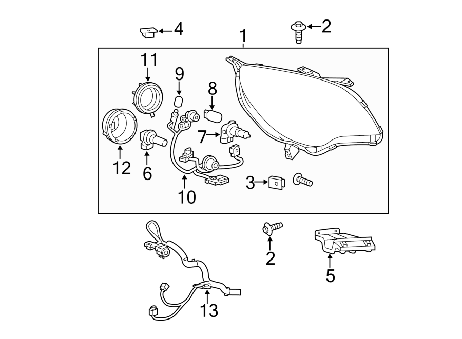 Chevy Equinox Headlight Assembly