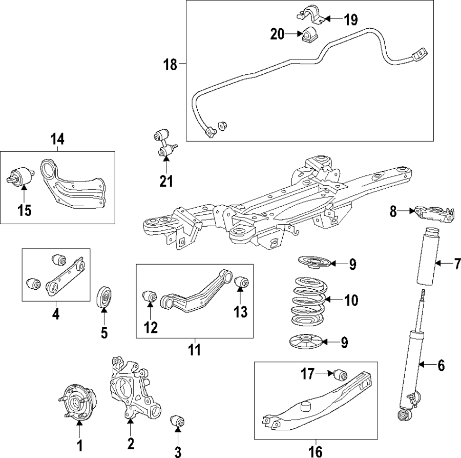 Buick Regal Suspension Control Arm Rear Upper Gm