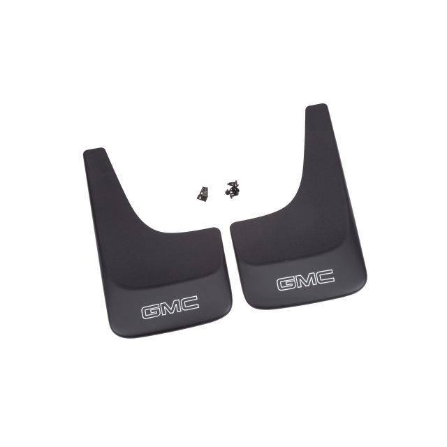 GMC Sierra 1500 Flat Splash Guards in Black with White GMC Logo ...