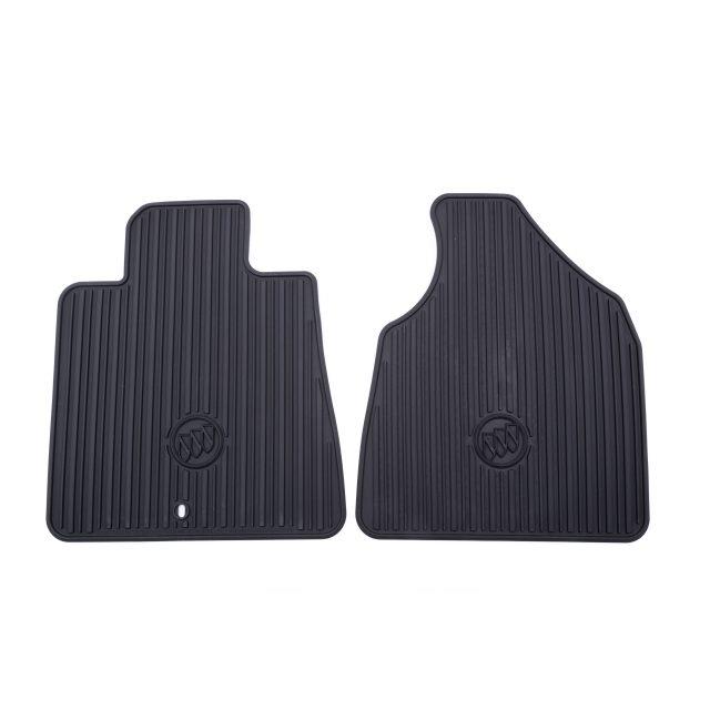 Buick Enclave Front AllWeather Floor Mats in Ebony with Buick Logo 22890024 GM Parts Depot