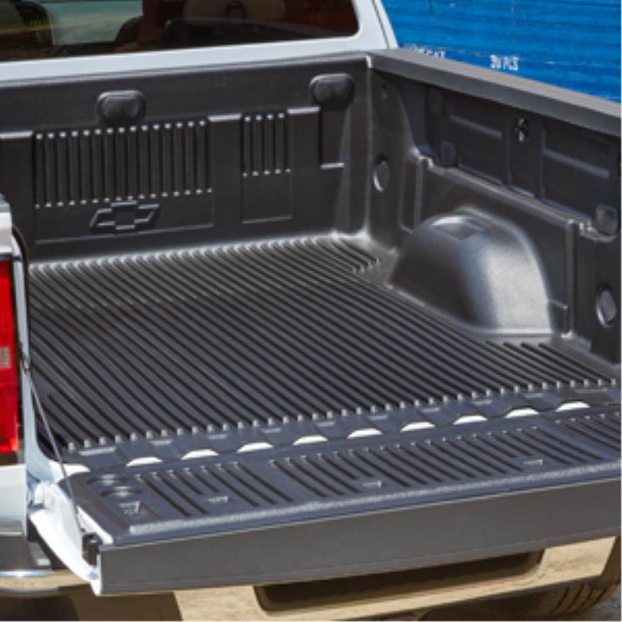 2019 Chevrolet Colorado Short Box Bed Liner with Bowtie Logo. Help