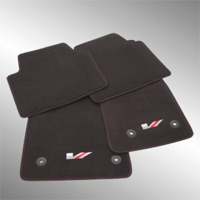 Cadillac ATS First- and Second-Row Premium Carpeted Floor Mats in Jet ...