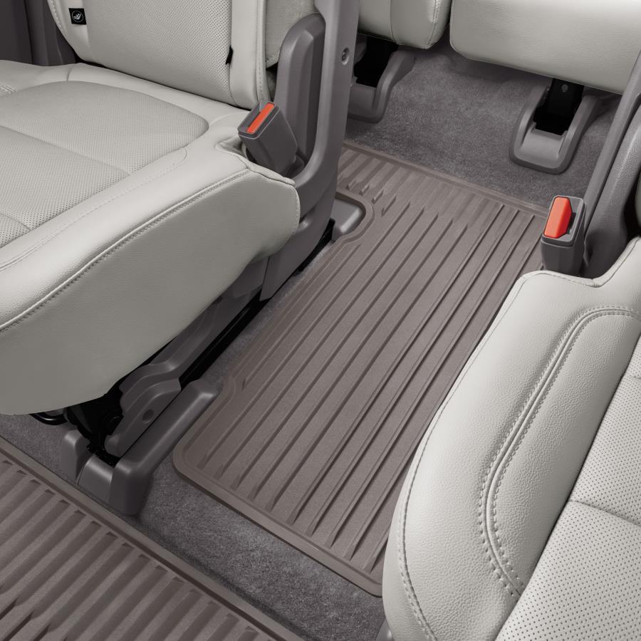 Chevrolet Traverse ThirdRow Premium AllWeather Floor Mats in Dark