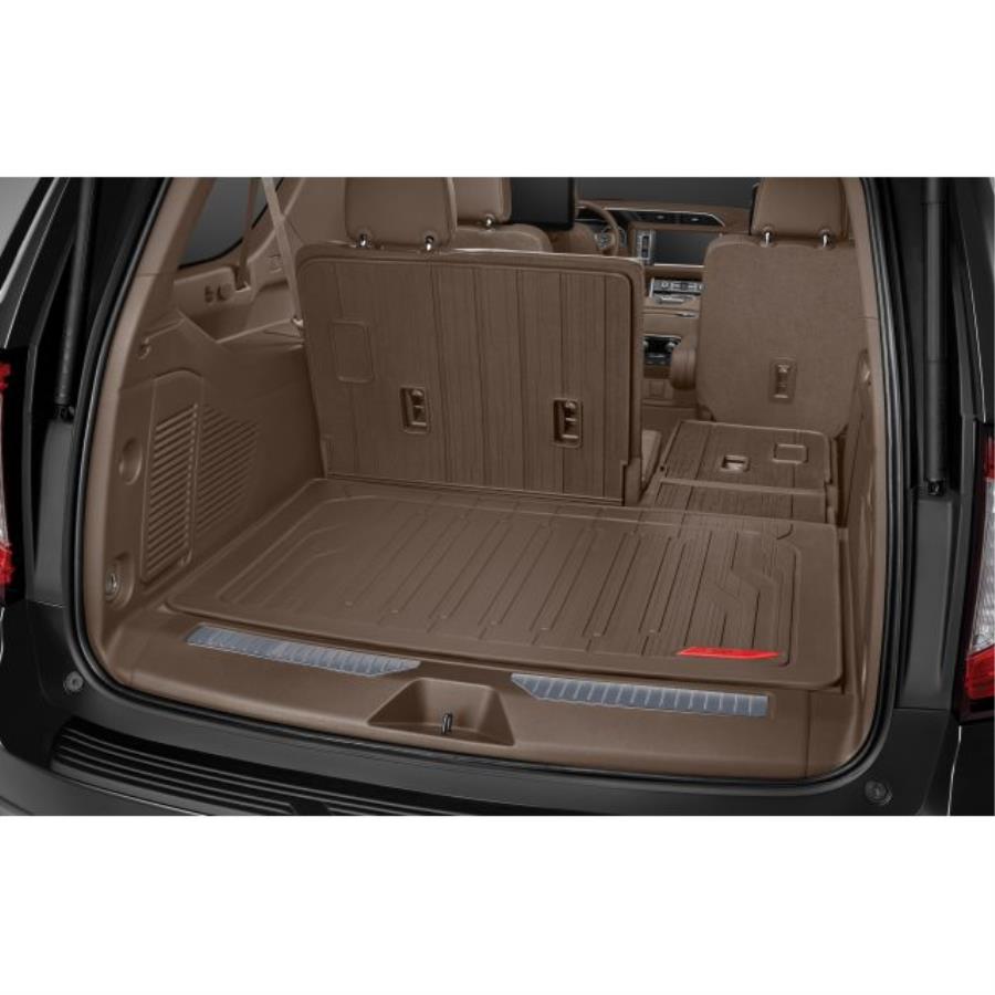 GMC Yukon XL Integrated Cargo Liner in Teak with GMC Logo - 84445541 ...