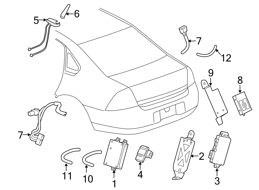 Chevrolet Impala Audio Amplifier Wiring Harness. ONSTAR W/DIGITAL AUDIO