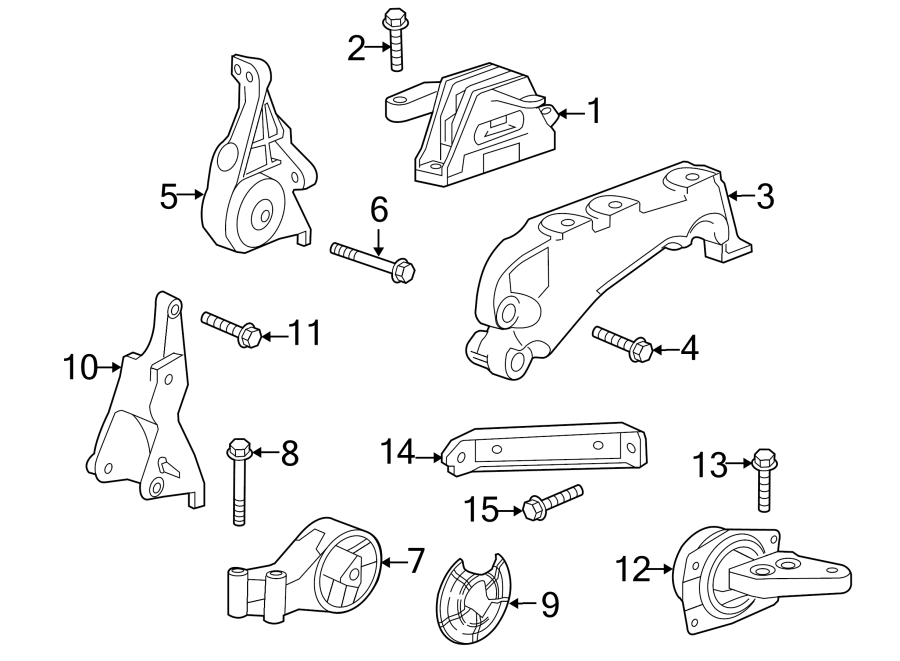 Chevrolet Impala Brace. Mount. TRANSMISSION. Support. Automatic. 2.4