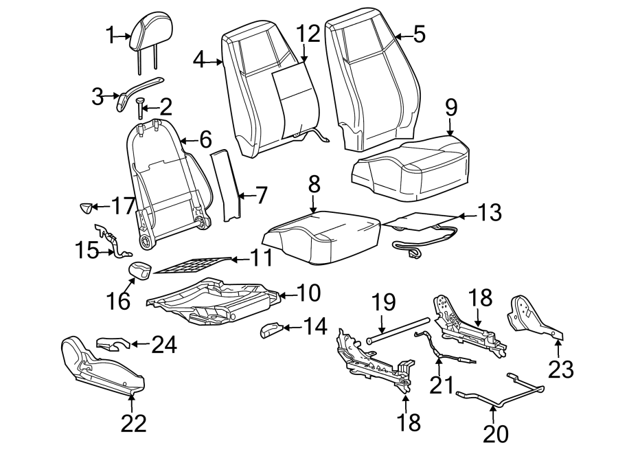 GMC-Sierra-2500-HD-Bumper-Face-Bar-Bracket.-CHEVROLET-...