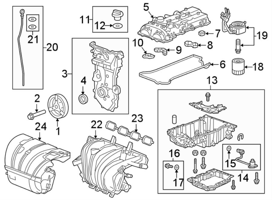 Chevrolet Malibu Cover. MANIFOLD. INTAKE. Engine - 12646131 | GM Parts ...