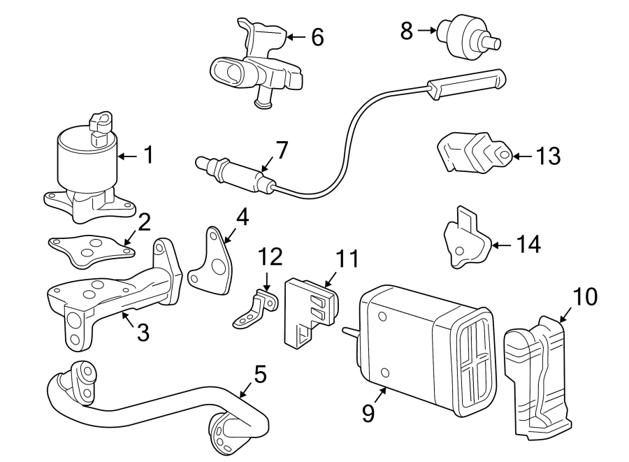 Chevrolet Malibu Vapor Canister Purge Solenoid 10419531 GM Parts