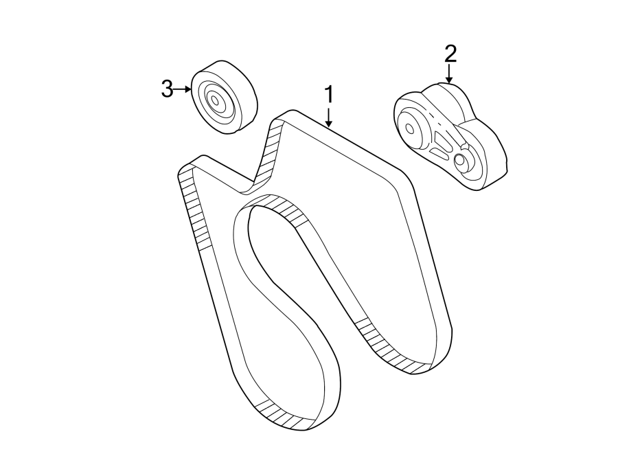 Chevrolet Express 2500 Accessory Drive Belt Idler Pulley - 12634218 