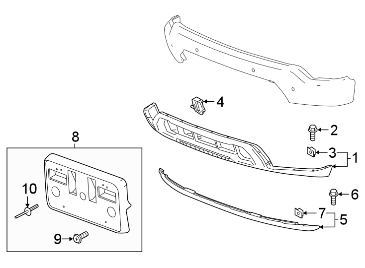 GMC-Sierra-1500-Bumper-Cover.-BASE,-SLE,-ELEVATION,-LOWER-...