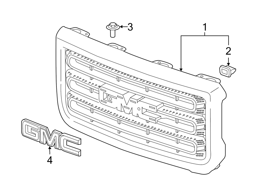 Gmc Terrain Body Parts Diagram - GMC Acadia Door Molding. W/Denali