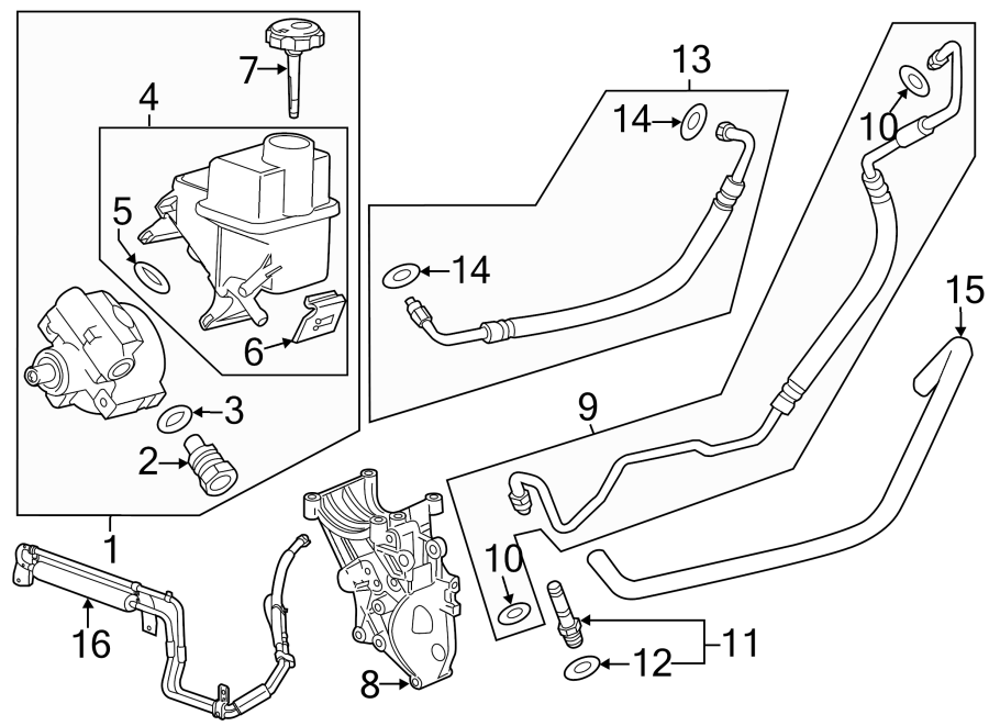 2005 Chevy Silverado 1500 Power Steering Pump