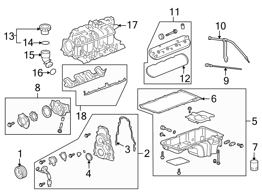 Chevrolet Suburban 1500 Engine Intake Manifold 12597600 GM Parts