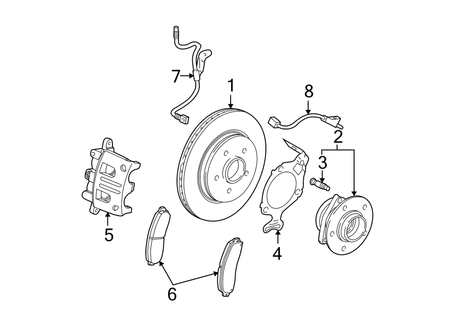 Chevrolet Equinox Abs Wheel Speed Sensor Front 19299535 Gm Parts Depot Ottawa Ontario 3581