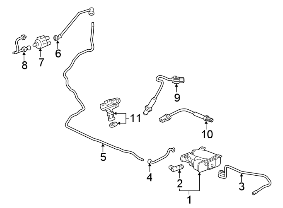 Chevrolet Cruze Oxygen Sensor Front Rear Upper Lower Oxygen Sensor Snsr 12701634 Gm 4884