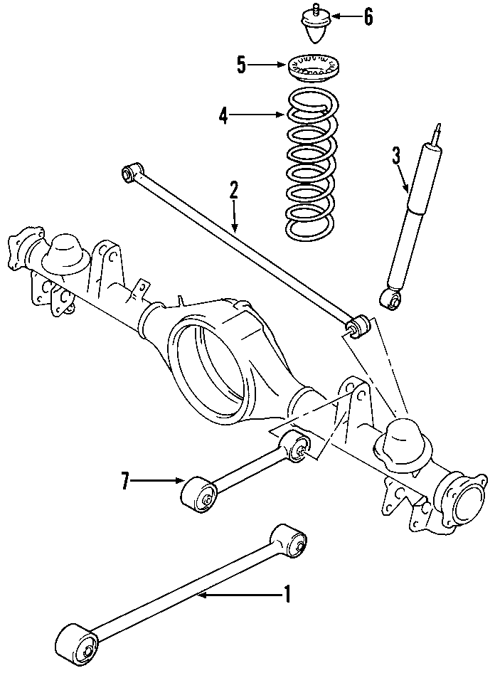 2004 Chevrolet Trailblazer Suspension Track Bar (Rear) 15223490 GM Parts Depot, Ottawa Ontario